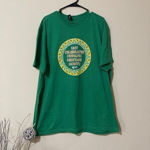 District Hispanic Heritage 3XL Green T Shirt